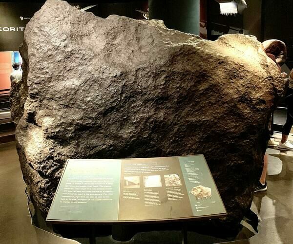 Cape York Meteorite on display at AMNH in New York.